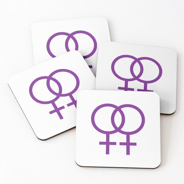 Item preview, Purple Double Venus Lesbian Pride Symbol designed and sold by Sophie’s Tees.