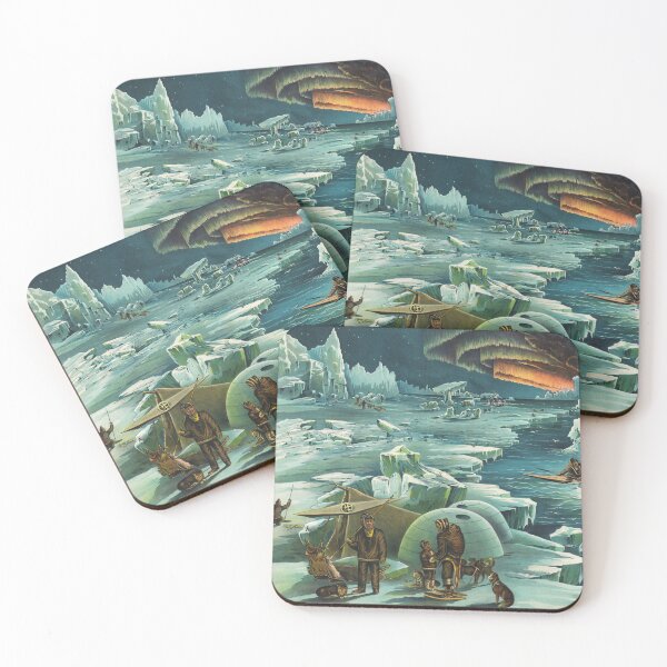 Item preview, Arctic Zone by Levi Walter Yaggy: Exquisite Antique Lithograph of Polar Regions designed and sold by Starpuffdesign.