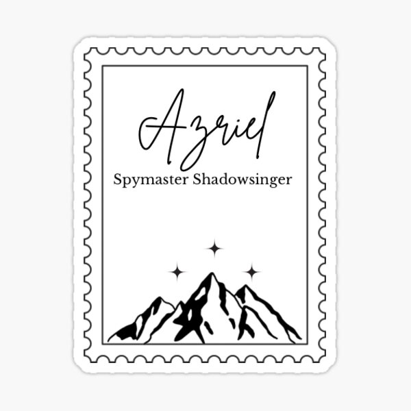 Item preview, Azriel | spy master | stamp | acotar | velaris designed and sold by acourtofwings.