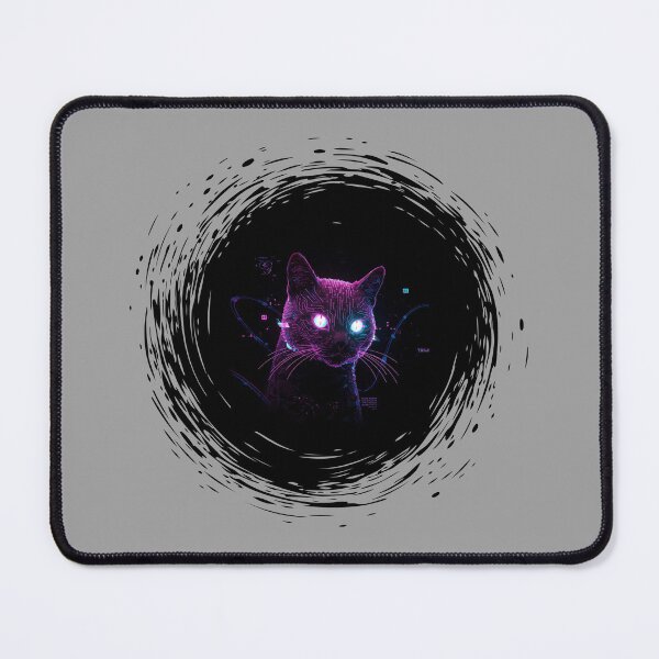 Item preview, Circuit Cat: Watcher of the Grid – Neon Guardian Art | Design by EgyApe designed and sold by egyape ⭐⭐⭐⭐⭐.
