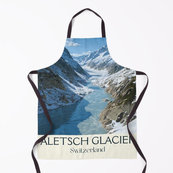 Item preview, Aletsch Glacier Poster – Snowy Majesty in the Heart of the Alps designed and sold by TuncGK.