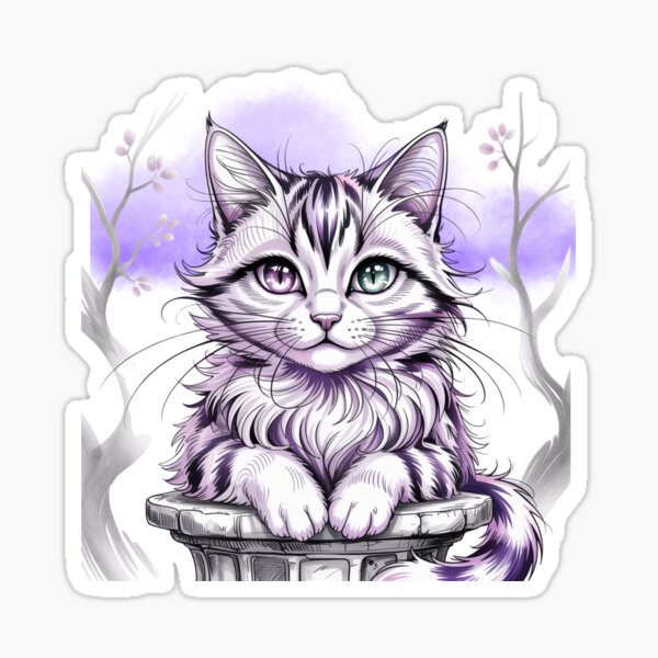 Item preview, Purple forest designed and sold by Furbabies Art.