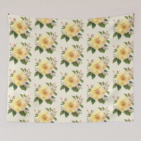 Item preview, Yellow Floral Design designed and sold by PrintandJoy.