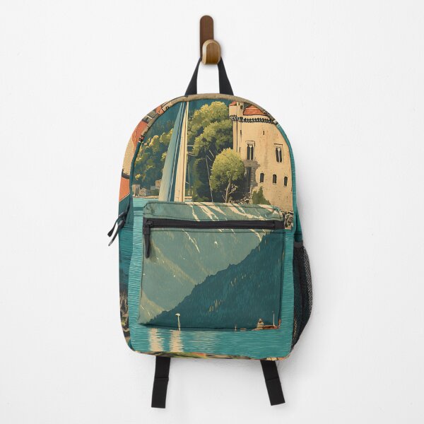 Item preview, Château de Chillon Poster – Lakeside Castle with Mountain Backdrop designed and sold by TuncGK.