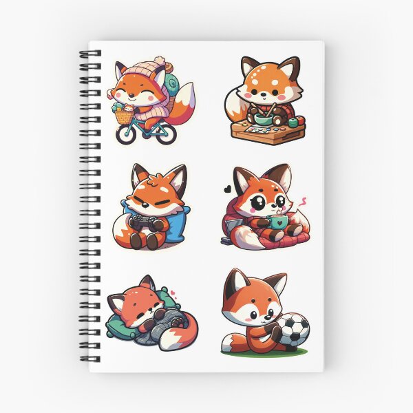 Item preview, Cute Fox Sticker Pack – Adorable Kawaii Fox Collection designed and sold by LMSquare.