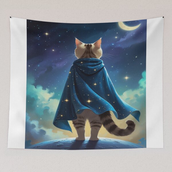 Item preview, Late cat at night designed and sold by saly55887.
