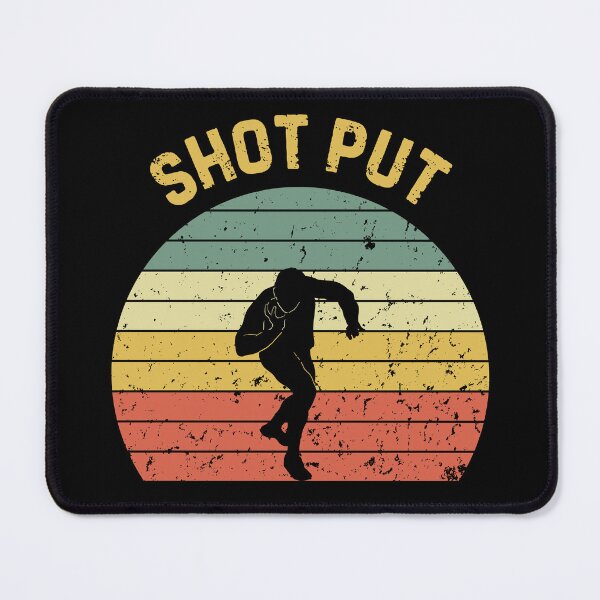 Item preview, Shot Put Retro Sunset Shot Putter Silhouette designed and sold by StrideSuccess.