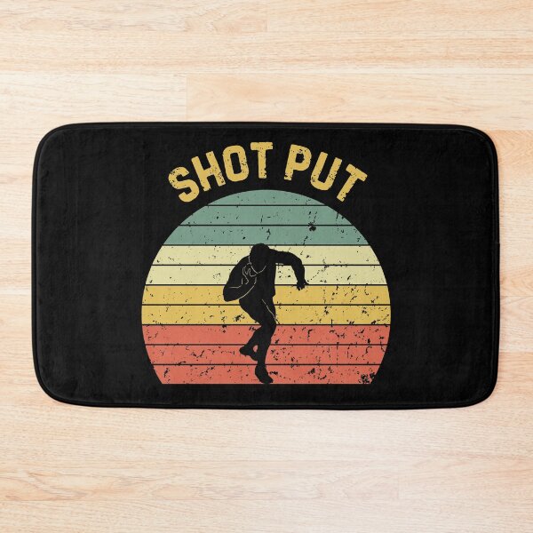 Item preview, Shot Put Retro Sunset Shot Putter Silhouette designed and sold by StrideSuccess.