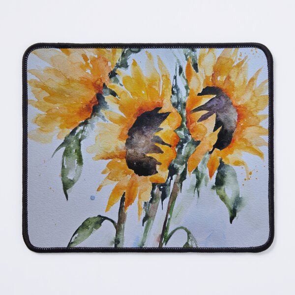 Item preview, Loose watercolour messy art painting of Sunflowers by Elle Smith Art designed and sold by Elle-Smith-Art.