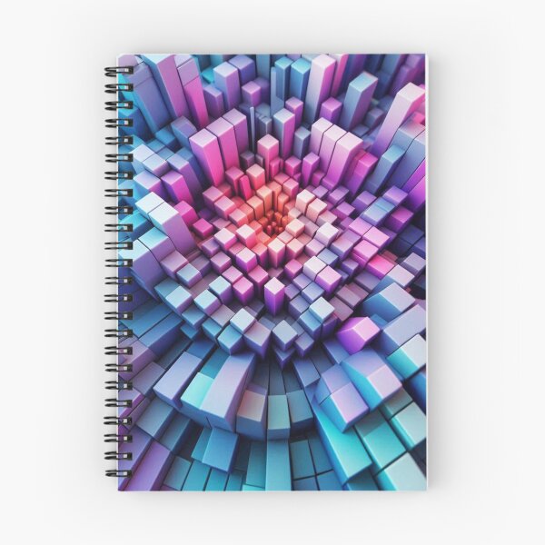 Item preview, Abstract 3D Pink and Blue Cubes #1 - Geometric Art Design for Clothing, Accessories & Home Décor Lovers" designed and sold by knalpot-design.