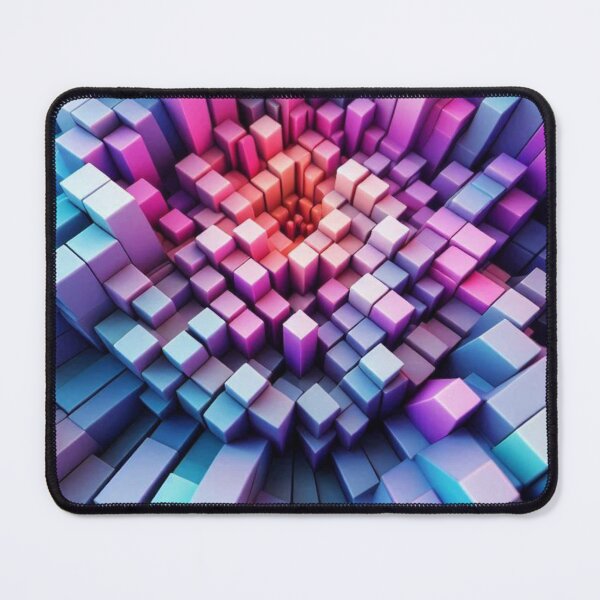 Item preview, Abstract 3D Pink and Blue Cubes #1 - Geometric Art Design for Clothing, Accessories & Home Décor Lovers" designed and sold by knalpot-design.