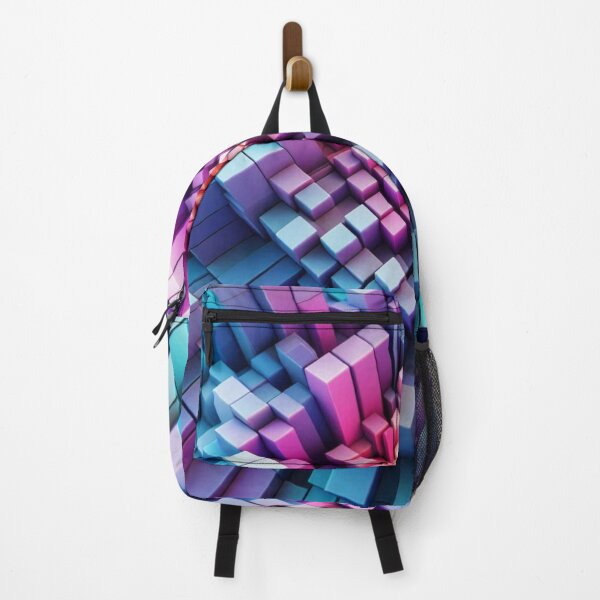 Item preview, Abstract 3D Pink and Blue Cubes #1 - Geometric Art Design for Clothing, Accessories & Home Décor Lovers" designed and sold by knalpot-design.