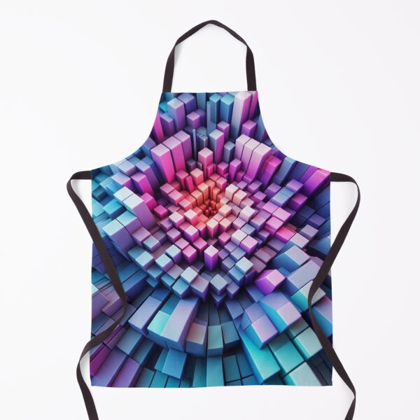 Item preview, Abstract 3D Pink and Blue Cubes #1 - Geometric Art Design for Clothing, Accessories & Home Décor Lovers" designed and sold by knalpot-design.