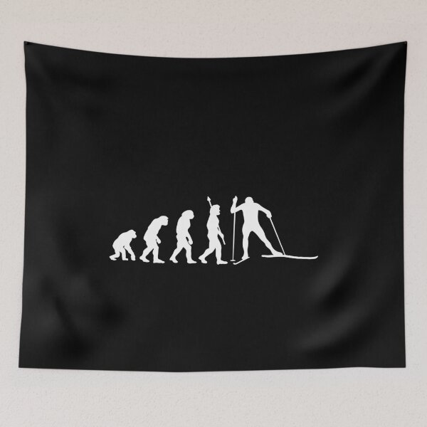 Item preview, Cross Country Ski Evolution Funny Nordic Skiing Darwin designed and sold by StrideSuccess.