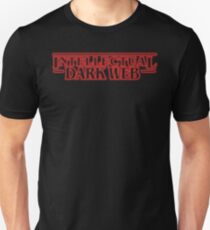 Intellektuelles dunkles Netz Shirt | Fremder Slim Fit T-Shirt