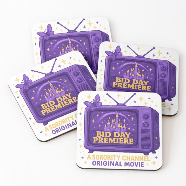 Item preview, Bid Day Premiere – Sorority Channel Movie Night Sticker designed and sold by summer-loving.