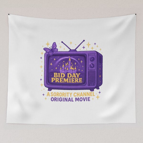 Item preview, Bid Day Premiere – Sorority Channel Movie Night Sticker designed and sold by summer-loving.