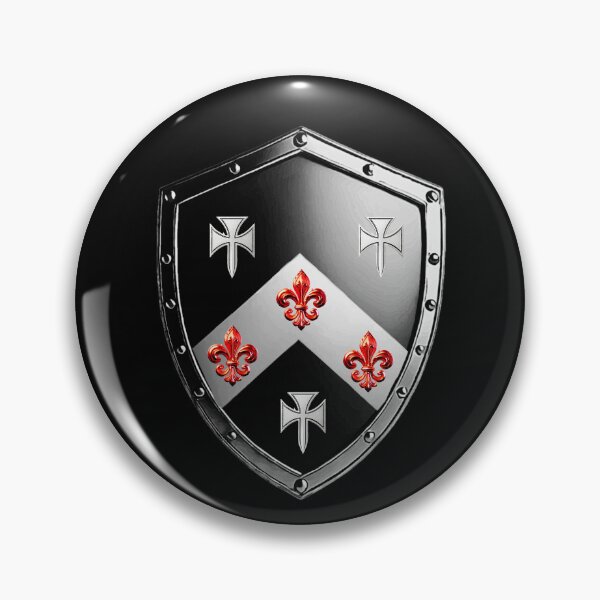 Item preview, Smith Family Shield Bold Cross & FleurdeLis Heraldry Emblem designed and sold by Highlandkings.