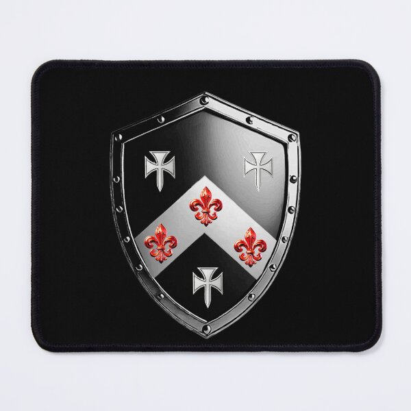 Item preview, Smith Family Shield Bold Cross & FleurdeLis Heraldry Emblem designed and sold by Highlandkings.
