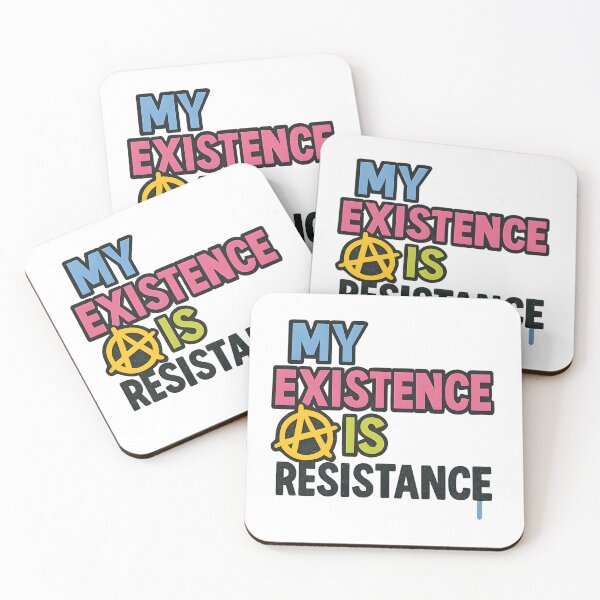 Item preview, My Existence Is Resistance – Bold Text Art designed and sold by Haus Of Sin.
