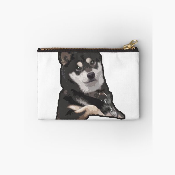 Item preview, cool dog / advice dog - black shiba inu sticks its elbow out designed and sold by CleverJane.