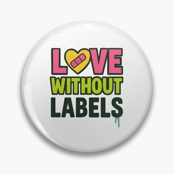 Item preview, Love Without Labels – Bold Pride Text Art designed and sold by Haus Of Sin.