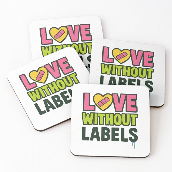 Item preview, Love Without Labels – Bold Pride Text Art designed and sold by Haus Of Sin.