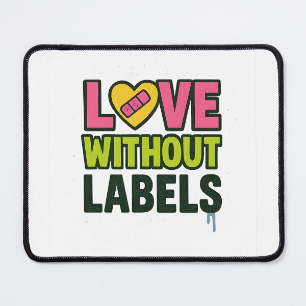 Item preview, Love Without Labels – Bold Pride Text Art designed and sold by Haus Of Sin.