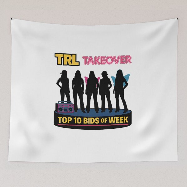 Item preview, TRL Takeover – Top 10 Bids of the Week Sticker designed and sold by summer-loving.