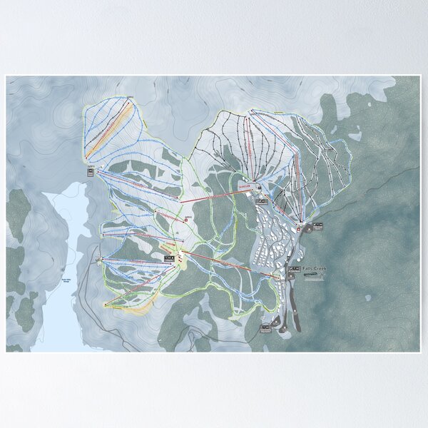 Item preview, Falls Creek Resort designed and sold by Mapsynergy Skimaps.
