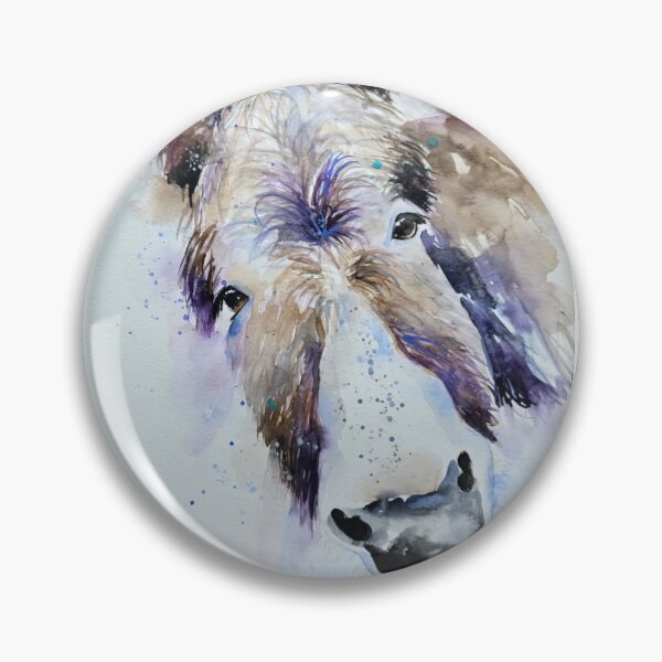 Item preview, Loose, messy style watercolour painting of a Donkey by Elle Smith Art designed and sold by Elle-Smith-Art.