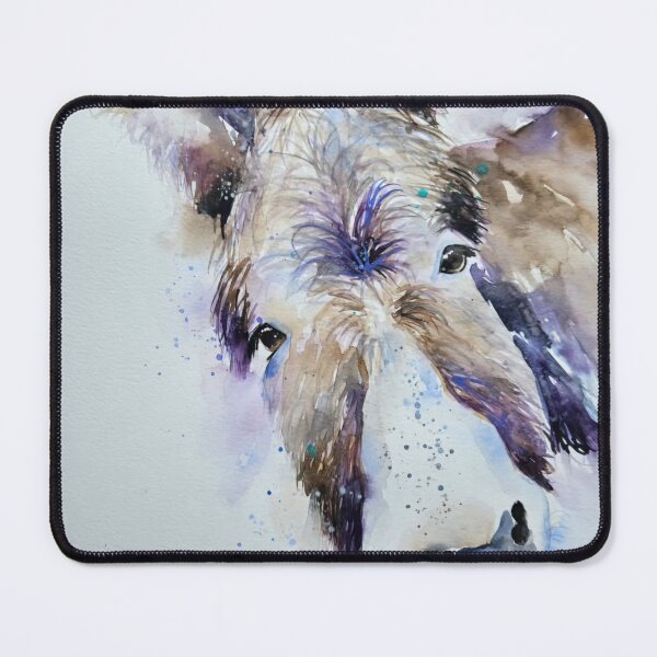Item preview, Loose, messy style watercolour painting of a Donkey by Elle Smith Art designed and sold by Elle-Smith-Art.