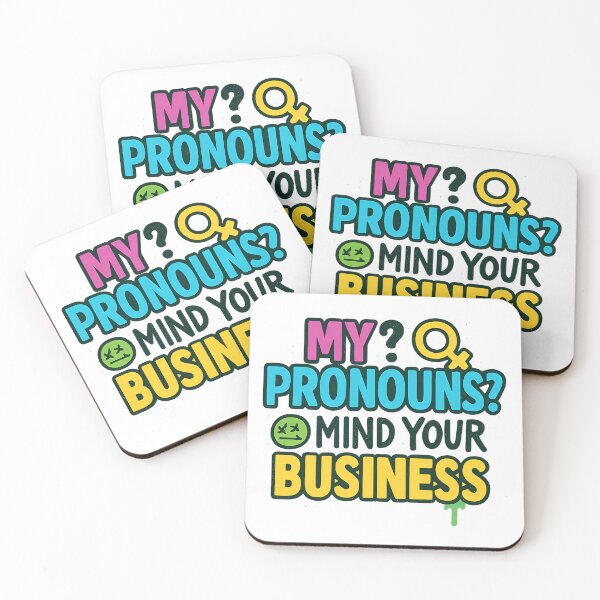Item preview, My Pronouns? Mind Your Business – Bold LGBTQ+ Design designed and sold by Haus Of Sin.