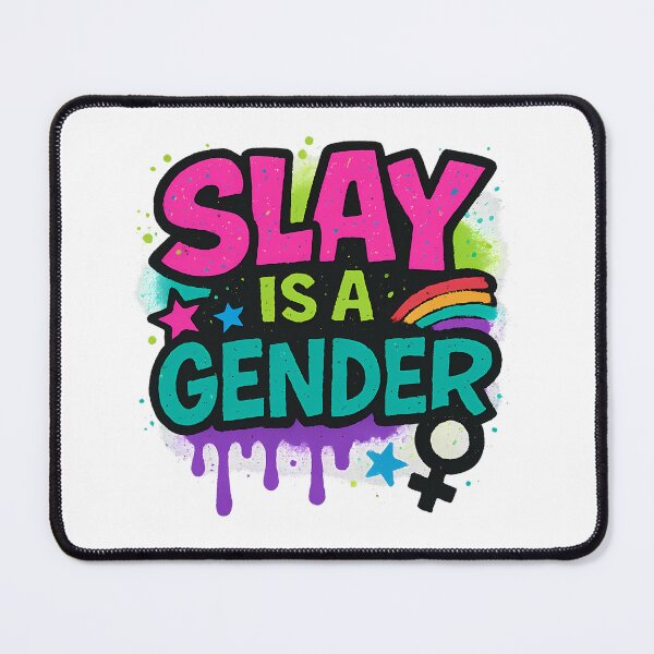 Item preview, Slay Is a Gender – Vibrant Pride Art designed and sold by Haus Of Sin.