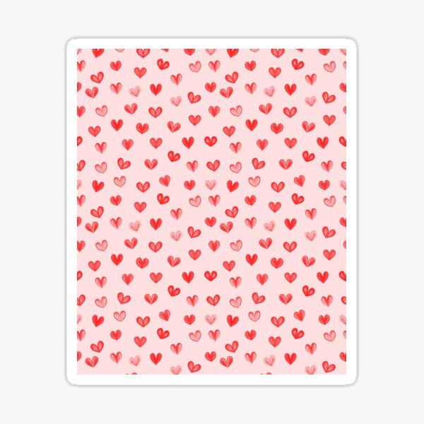Item preview, Cute Red and Pink Heart Print designed and sold by cgroenewald.