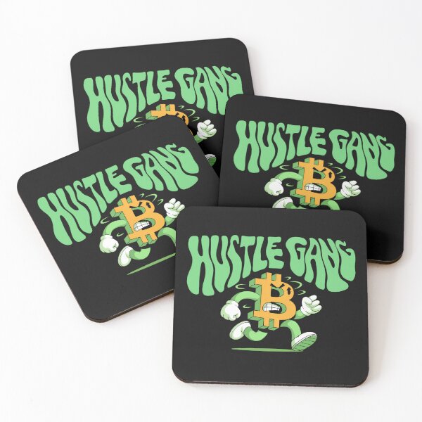 Item preview, Diseño criptográfico de caricatura de Bitcoin Hustle Gang designed and sold by MTJ-Mushrooms.