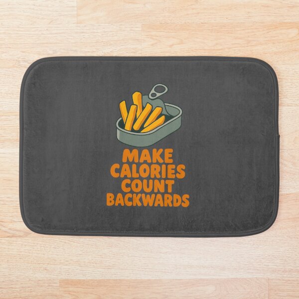 Item preview, Calories and weight loss. Simple calorie-reverse design with French fries humor designed and sold by BRIGHTLOOKS.