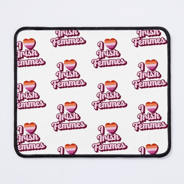 Item preview, I Heart Irish Femmes WordArt Gay Sticker designed and sold by feardeargcrafts.