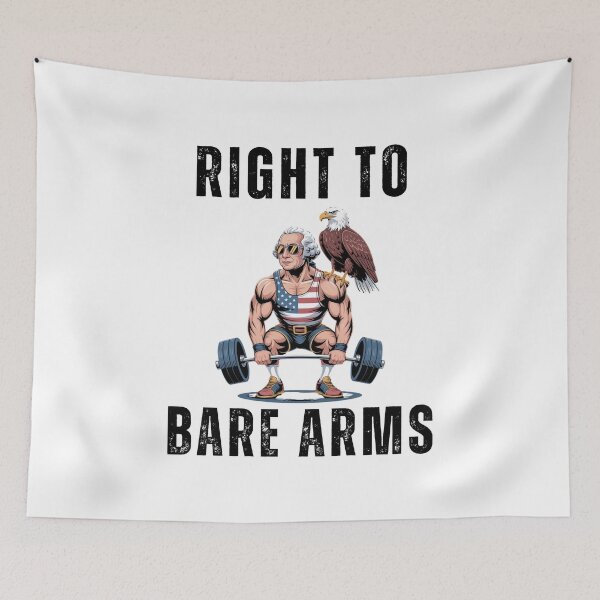 Item preview, Right to bare arms George Washington deadlifting funny designed and sold by snowry.