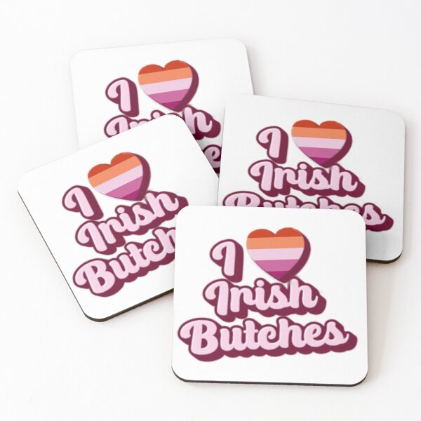 Item preview, I Heart Irish Butches WordArt Gay Sticker designed and sold by feardeargcrafts.