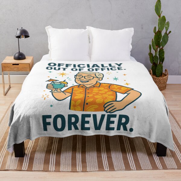 Item preview, Officially Out of Office Forever – Retirement  designed and sold by Funny Mood Apparel.