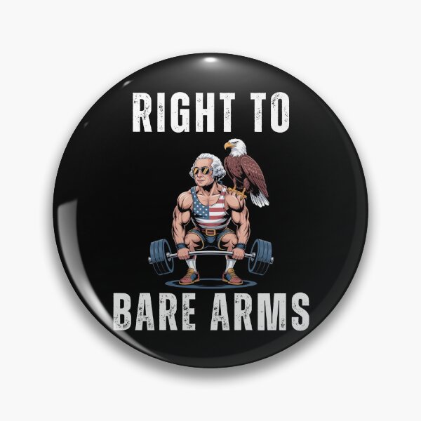 Item preview, Right to bare arms George Washington deadlifting joke designed and sold by snowry.