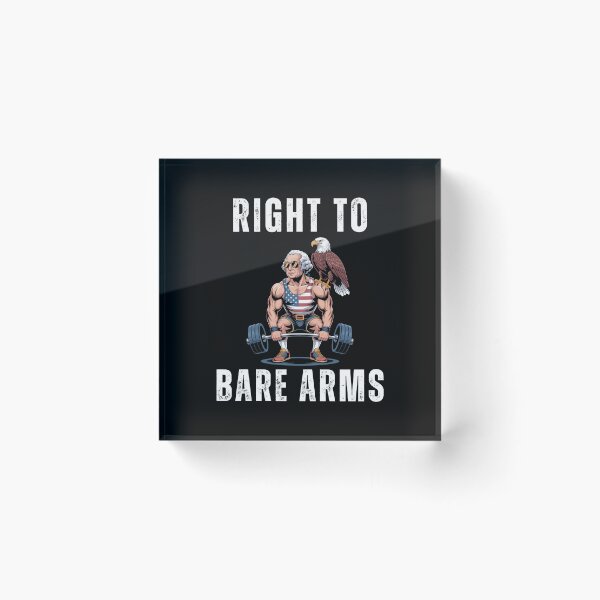 Item preview, Right to bare arms George Washington deadlifting joke designed and sold by snowry.