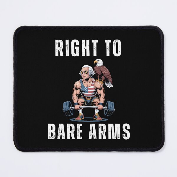 Item preview, Right to bare arms George Washington deadlifting joke designed and sold by snowry.