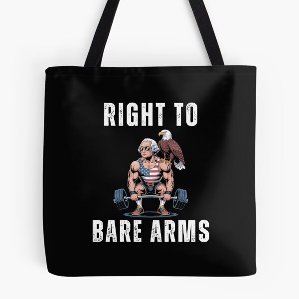 Item preview, Right to bare arms George Washington deadlifting joke designed and sold by snowry.