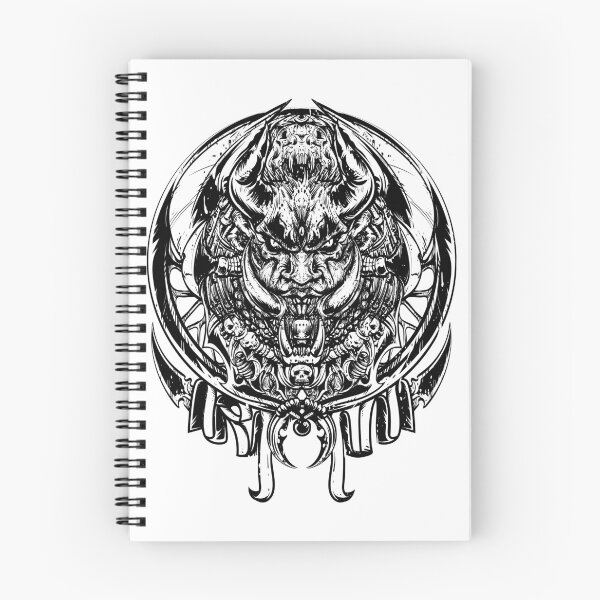 Item preview, Satanic Demon Skull – Dark Gothic Symmetrical Line Art designed and sold by Philip-p22.