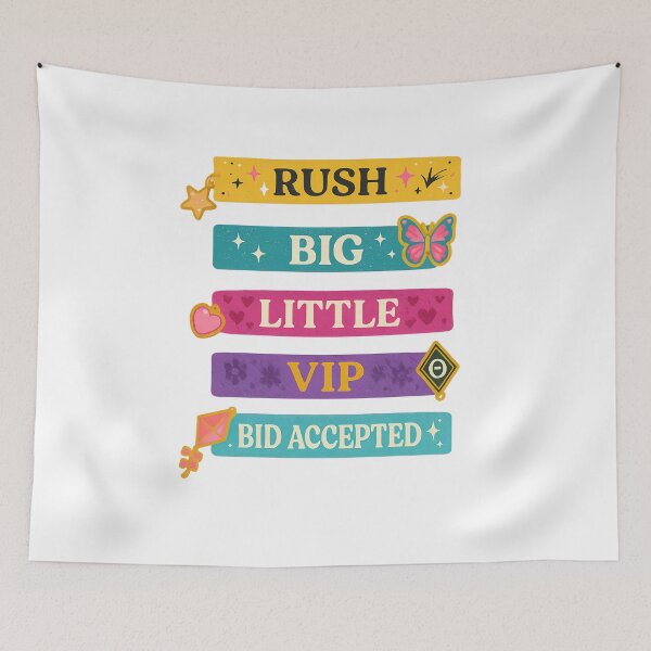 Item preview, Sorority Rush Badge Tags – Big, Little, VIP, and More designed and sold by summer-loving.