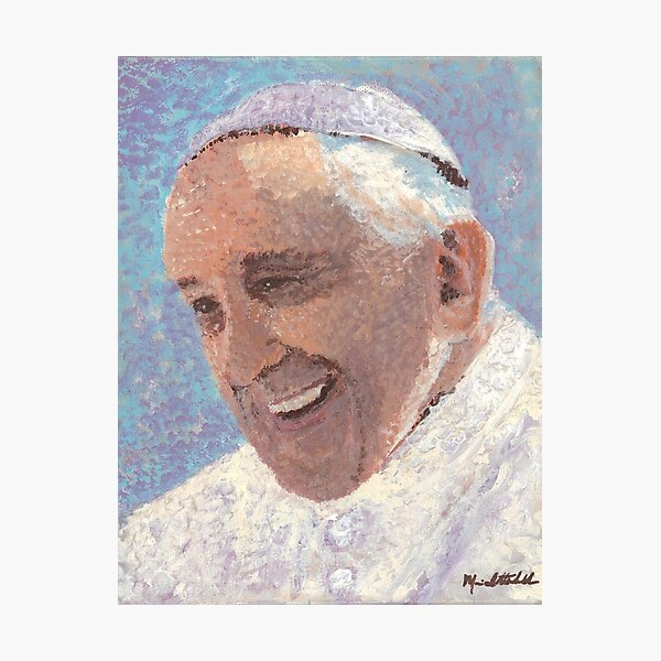 Item preview, Portrait of Pope Francis designed and sold by Maria Oswalt.