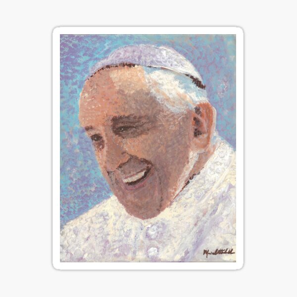 Item preview, Portrait of Pope Francis designed and sold by Maria Oswalt.