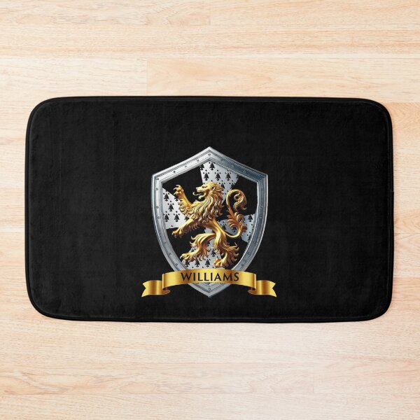 Item preview, Williams Crest Shield Ermine & Gold Lion with Banner Accent designed and sold by Highlandkings.